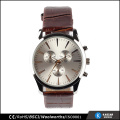 top fashion quartz leather watch men 2015, custom made watches